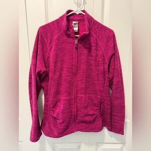 The North Face Pink Full-Zip Hoodie Size X-Large